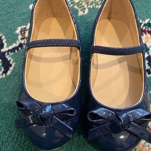 Janie and Jack Navy Blue Size 6 toddler Dress shoe